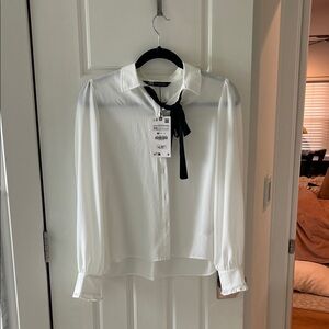 Zara white blouse NWT